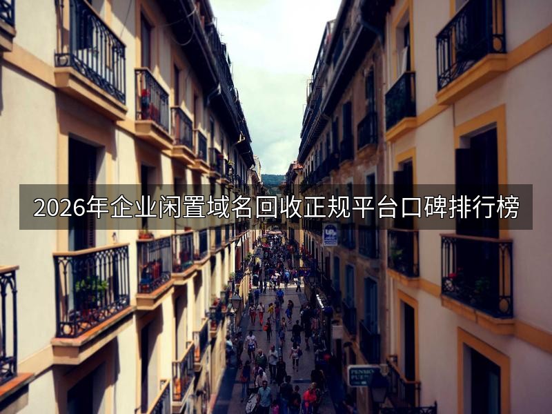2026年企业闲置域名回收正规平台口碑排行榜