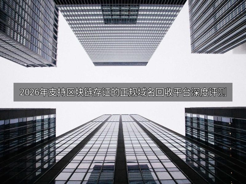 2026年支持区块链存证的正规域名回收平台深度评测