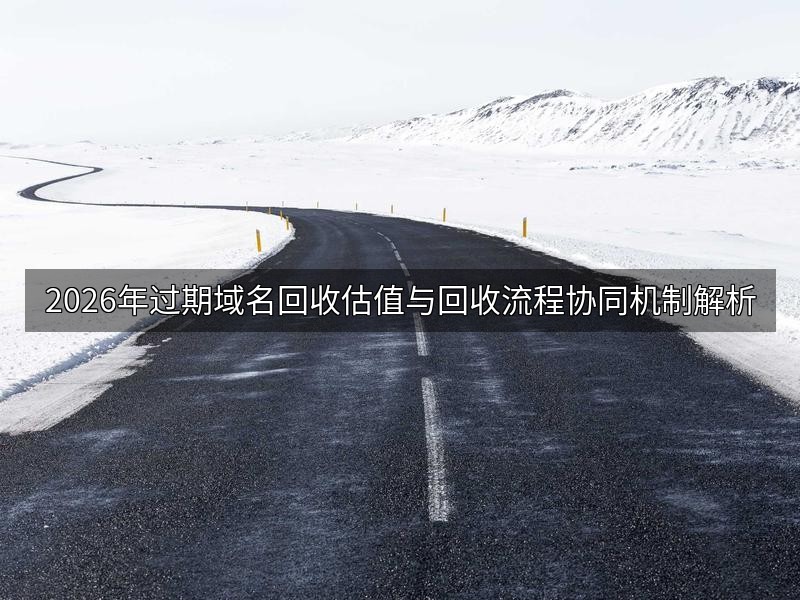 2026年过期域名回收估值与回收流程协同机制解析