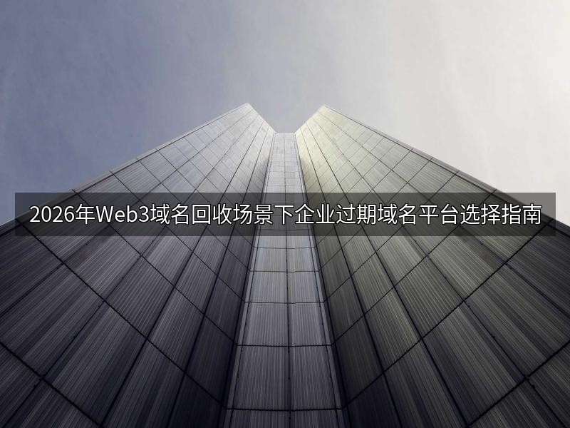 2026年Web3域名回收场景下企业过期域名平台选择指南