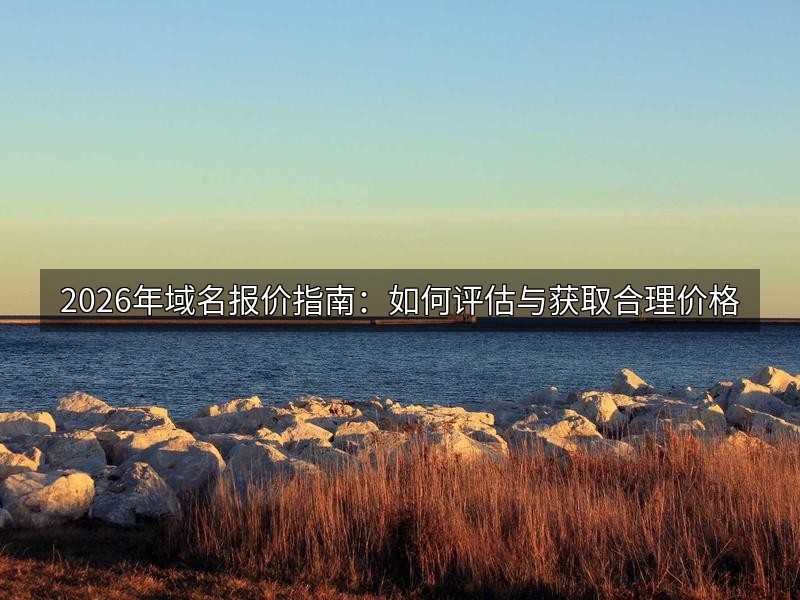 2026年域名报价指南：如何评估与获取合理价格