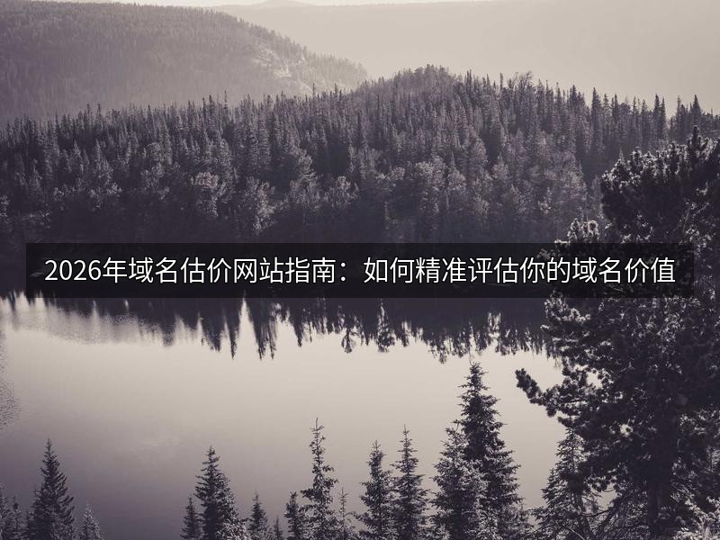 2026年域名估价网站指南：如何精准评估你的域名价值
