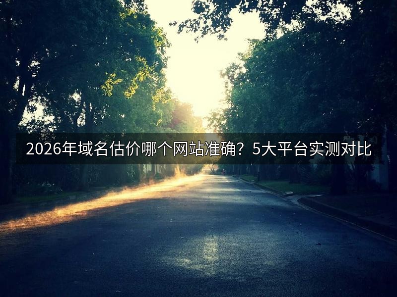 2026年域名估价哪个网站准确?5大平台实测对比