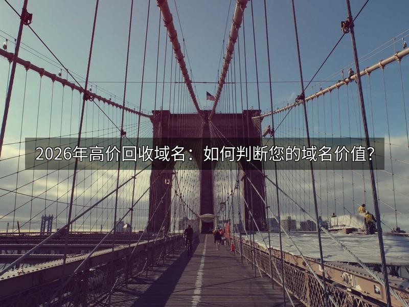 2026年高价回收域名:如何判断您的域名价值?