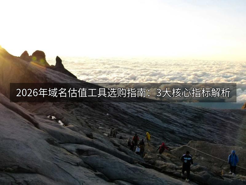2026年域名估值工具选购指南：3大核心指标解析