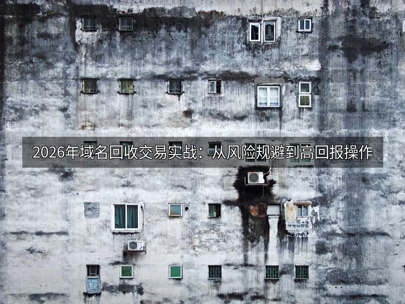 2026年域名回收交易实战：从风险规避到高回报操作