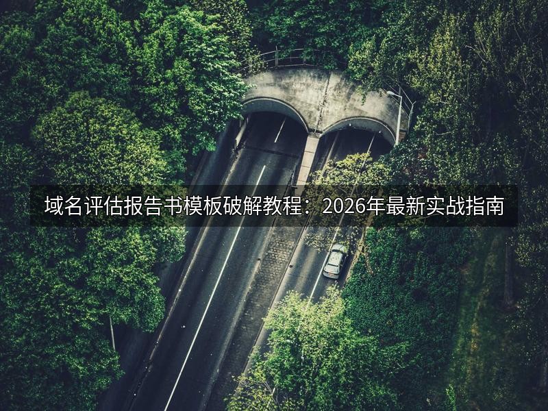 域名评估报告书模板破解教程:2026年最新实战指南