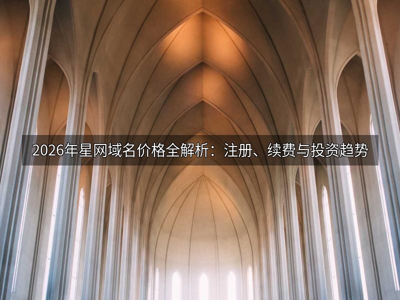 2026年星网域名价格全解析:注册、续费与投资趋势